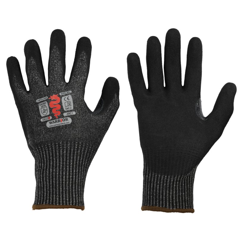 Warrior Protects DWGL080 Palm-Coated Cut Protection Grip Gloves